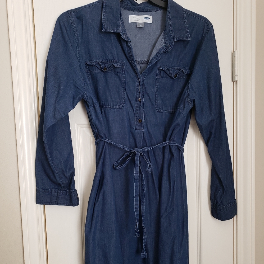 Old Navy Denim Maternity Dress